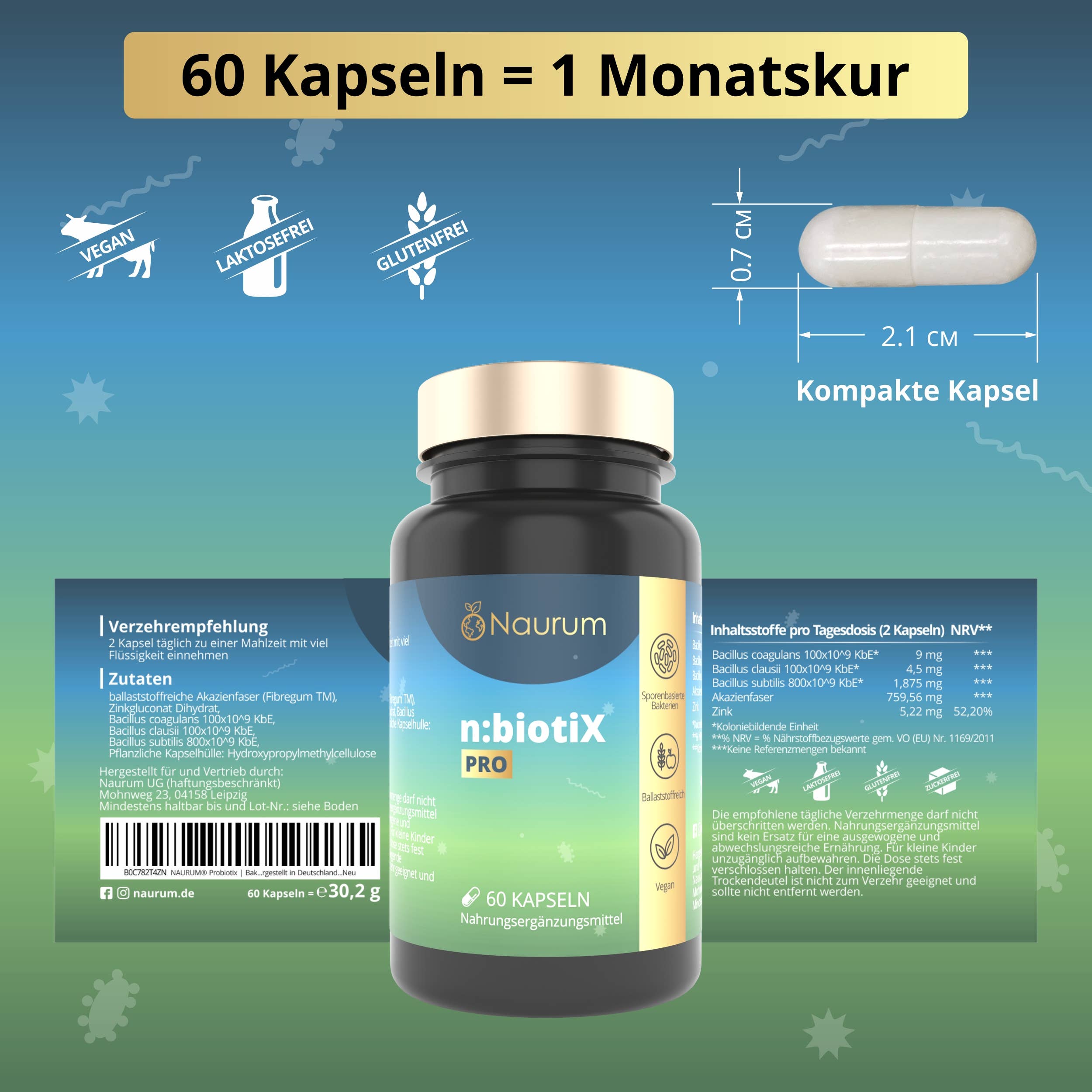 N:biotiX Pro – Refill for The Natural Colon Clense System
